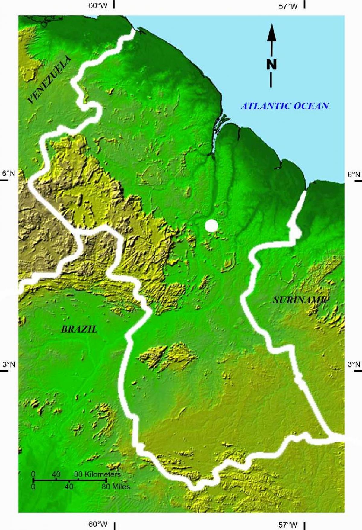 карта је сателитска карта Мек